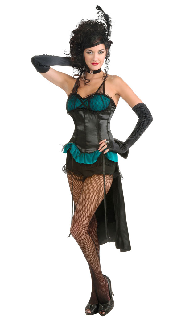Turquoise Burlesque Costume Turquoise Burlesque Costume
