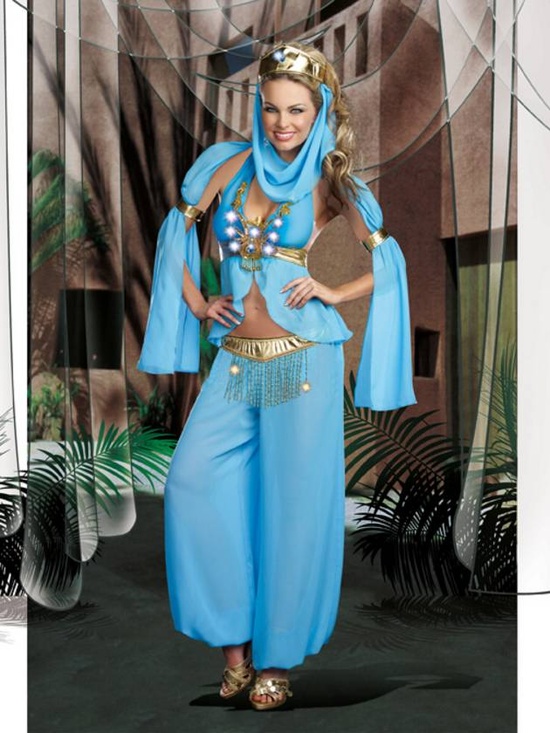 A Blue Genie Or Harem Costume