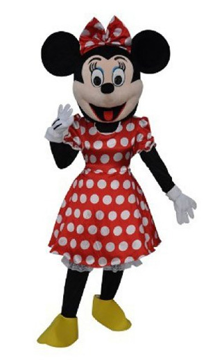 A Minnie Mouse Mascot