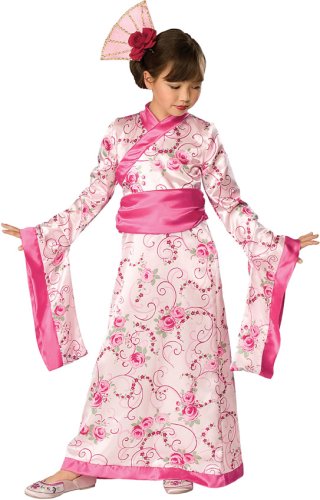 A Pink Geisha Costume For Children