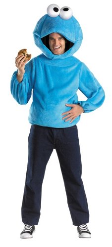 An Upper Body Cookie Monster Costume