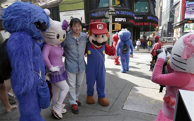 Hello Kitty Super Mario And Cookie Monster Costumes